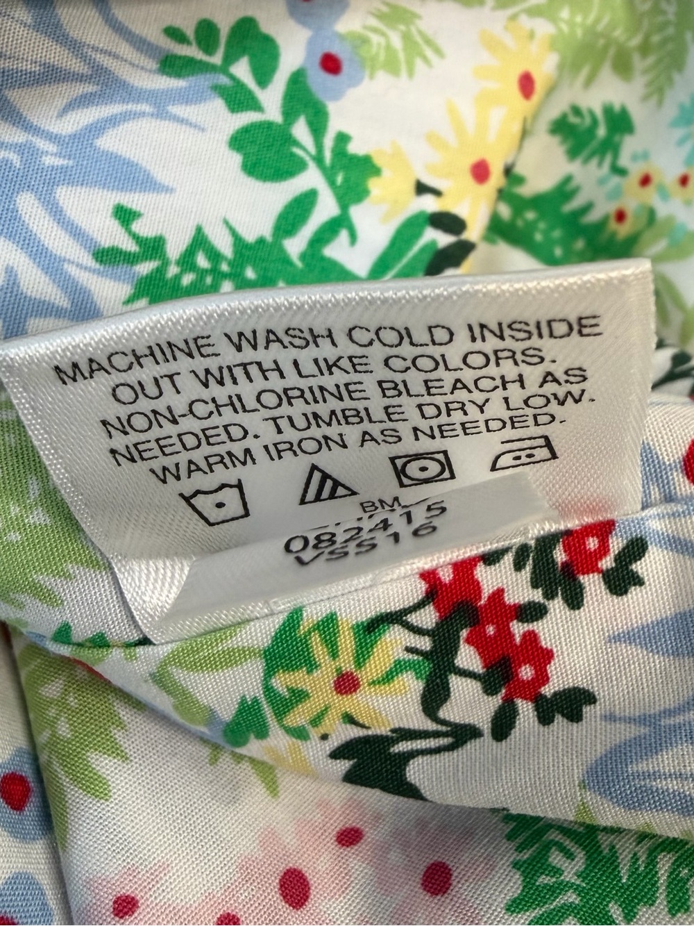 Hanna Andersson Blue & White Striped Jean-Style Jacket with Floral Lining - Picture 6 of 6